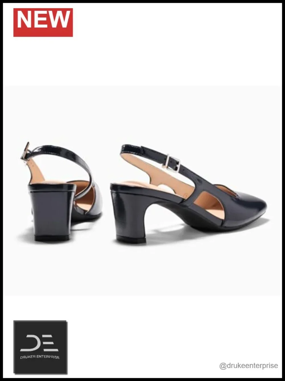 Slingback Chunky Low Heels Closed Square Toe Pumps Wedding Party Dress Shoes